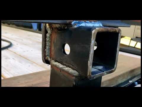 Fabricating And Welding A 2" Hitch Winch Mount For Equipment Trailer With A Harbor Freight Receiver