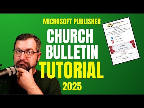 Church Bulletins: How to Create Them Using Microsoft Publisher 2025 | [FREE TEMPLATE]