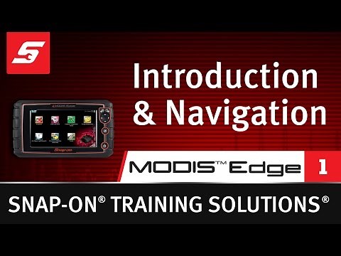 Setup & Controls: MODIS™ Edge (Pt. 1/13) | Snap-on Training Solutions®