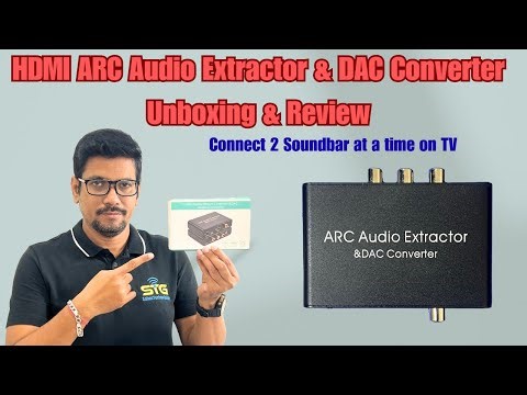 HDMI ARC Audio Extractor & DAC Converter Unboxing & Review🔥🔥 | Connect 2 Soundbar at a time on TV