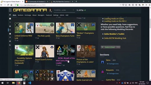WiiU模拟器 Cemu MOD加载工具 BCML 安装、设置指南