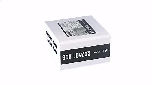 Corsair CX750F RGB, 80 PLUS Bronze Fully Modular ATX Power Supply (80 PLUS Bronze Certified, 120 ...