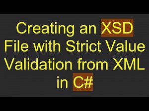 Creating an XSD File with Strict Value Validation from XML in C#