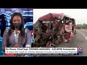 16 dead after head-on collision between 2 buses on Accra-Kumasi Highway (26-2-21)