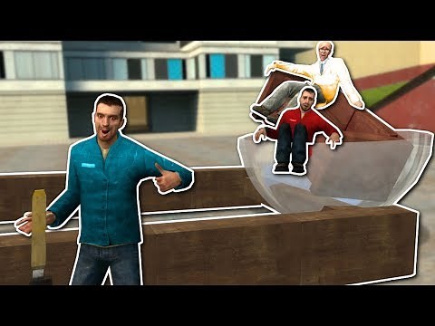 BUILDING CATAPULTS & RACE CARS! - Garry's Mod Gameplay - Gmod Sandbox Building Challenge