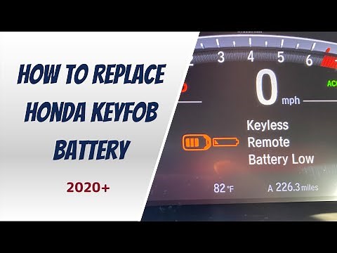 How To Replace Honda Remote Key fob Battery - 2020+