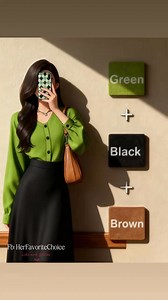 52K views · 1K reactions | Black + ______.  The ultimate cheat sheet for effortless outfits. #blackoutfit #effortlessstyle #ootd #colorcombo | Her Favorite Choice | Facebook