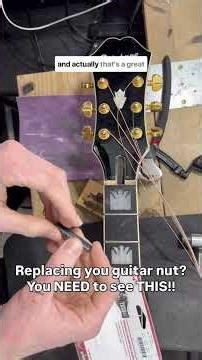Replacing your guitar nut? You NEED to see THIS!! #guitar #guitarist #luthier #guitarrepair #guitars