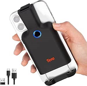 Tera Wireless 1D 2D QR Barcode Scanner Back Clip 3 in 1 2.4GHz Wireless & 2.0 USB & Compatible with Bluetooth Portable Bar Code Reader for Smartphones, Android, Mac OS, Windows Model 0012