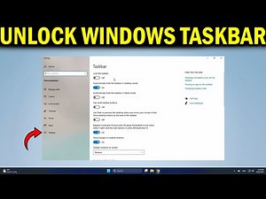 How To Unlock Taskbar on Windows 10 - Quick Fix