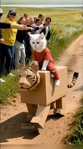 The Epic Tiger Race: Box Tiger Evolves into Armored Black Venom! | White Cat vs. Blue Lion#dulu19