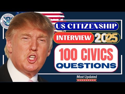 128 Civics Questions for U.S. Citizenship Test 2025 | USCIS Naturalization Interview Practice #n400