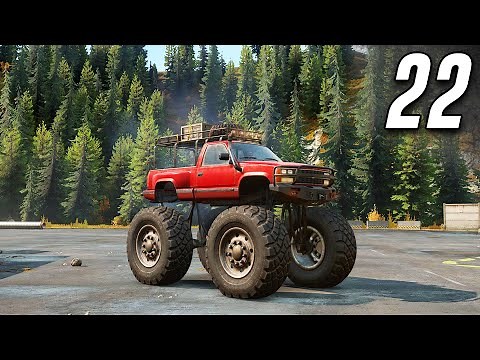 SnowRunner - Part 22 - CHEVY MONSTER TRUCK MOD