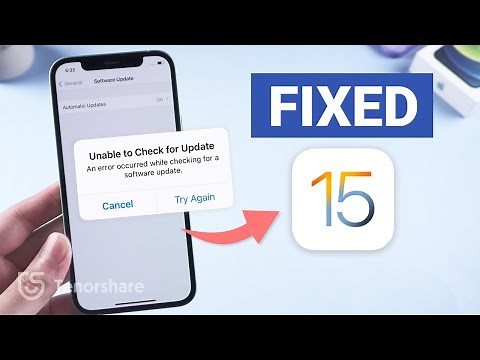 Unable to Check for Update iOS 15/iOS 16/iOS 17? Here is the Fix!