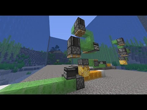 Automatic OCEAN CLEARING Flying Machine - Tutorial - Minecraft