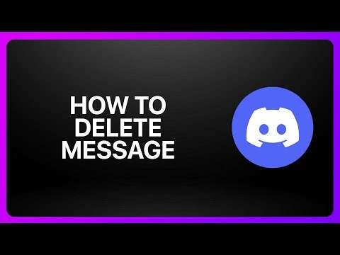 How To Delete Message In Discord 2025! Tutorial