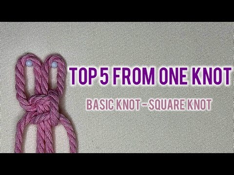 Beginner MACRAME Trick Everyone Should Know - Square Knot Magic!