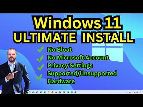 The Ultimate Windows 11 Installation: No Bloat. No Microsoft Account.