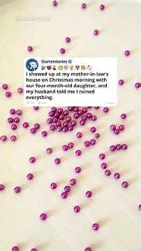 I showed up at my mother-in-law's house on Christmas morning with our four-month-old daughter.