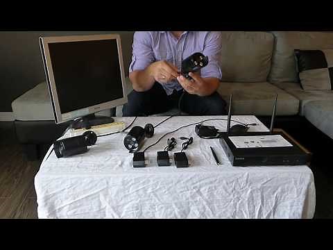 OOSSXX Security Camera System Setup