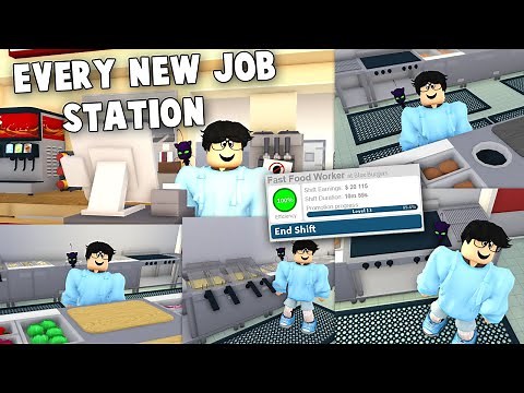 DOING EVERY NEW BLOXBURG JOB IN THE BLOX BURGER UPDATE