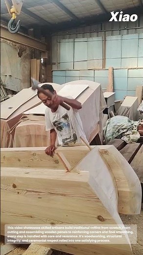 Making A Old School Style Coffin Process: Wood Structure Installation Process