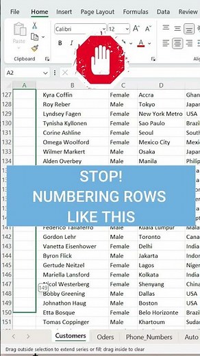 Easy Way to Number Rows in Excel - Quick Tutorial
