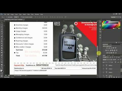 Basic 4: Easy Trick to edit UTILITY Bills (Mobile Bill)
