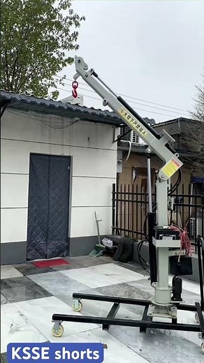 Most Amazing Portable Crane Innovation! 🚀💥 #MiniCrane #ConstructionTech #machine