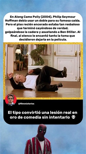 Philip Seymour Hoffman terminó cayéndose de verdad | Along Came Polly (2004) 😭