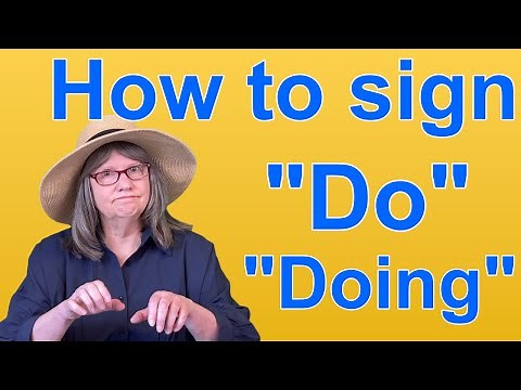 How To Sign DO, DOING -- ASL Word Of The Day -- Word 2