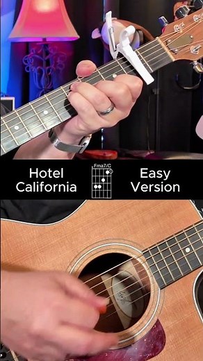 How to Play Hotel California (Easy Guitar Tutorial)