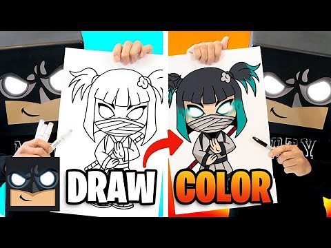 How To Draw Charlotte | Fortnite Season 8