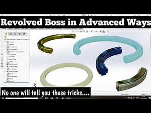 SolidWorks Revolved Boss Base in Advanced Ways | SolidWorks Tutorial