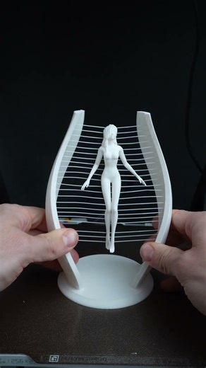 Reborn - 3D printed string art