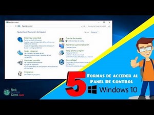 Como abrir el panel de control en windows 10