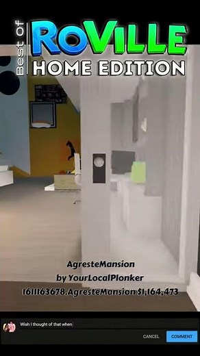 🏡 AgresteMansion #Shorts || Best Of RoVille - Home Edition With House Code || RoVille Tours