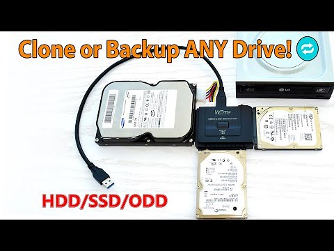 How to Use WeMe / Alxum USB 3.0 to SATA/IDE Adapter + One-Touch Backup Function