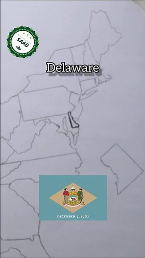 Delaware flag map drawing