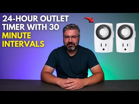 24 Hour Outlet Timer with 30 Minute Intervals!