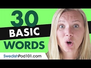 30 Beginner Swedish Words (Useful Vocabulary)