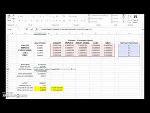 VaR for a multi-asset portfolio using variance covariance matrix