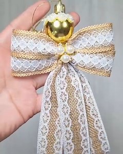 Ribbon angels tutorial 😇🫶 So simple, so cute ❤️ you’ll love how easy it is to make them! #viral #reels #crafts #fblifestyle | Yeliz Craft & Creative Ideas