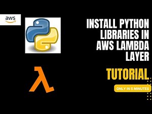How To Install Python Library in Lambda | AWS Lambda