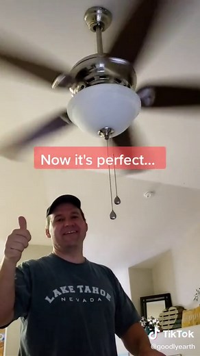 A simple way to balance your ceiling fan #diy #minitutorials #lifehack #goodlyearth #goodlyearth