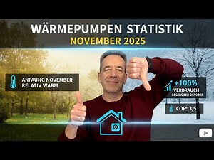 Warm und kalt im November - Alle Infos und Statistiken zu meiner Wärmepumpe