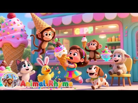 Ice Cream Rhyme | Bella’s Fun Food Treat Animals and Summer Song
