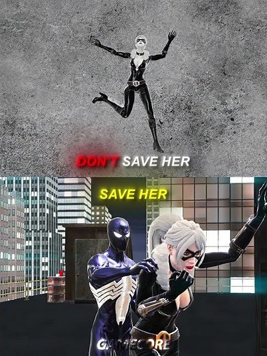 What Happens If Spider Man Doesn't Save Black Cat | Comparison 😮😱