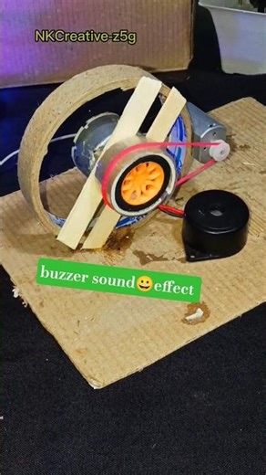 DC🔥Buzzer motor Bull Effect , school project idiy