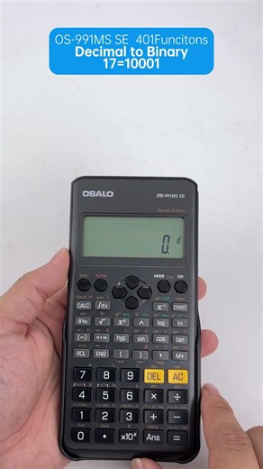 OS-991MS SE Base-N Mode Explained | Decimal to Binary Conversion